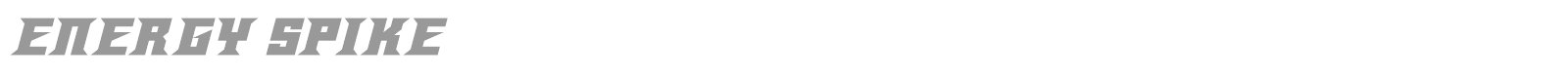 Energy Spike font preview